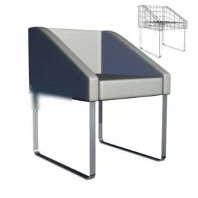 Sofa Armchair Triangle Shaped 3d model