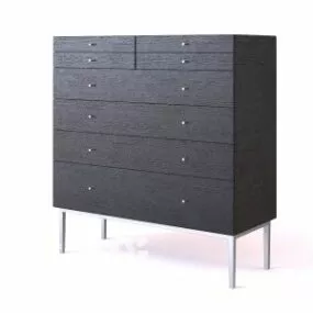 Showcase Desk Rectangular Shaped 3d model