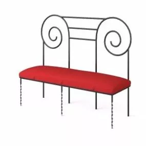 Modernism Chair Art Curved Frame 3d model