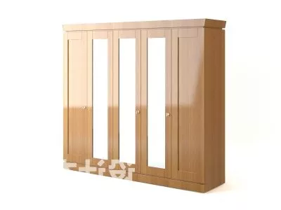 Wardrobe Modern Door Pattern 3d model