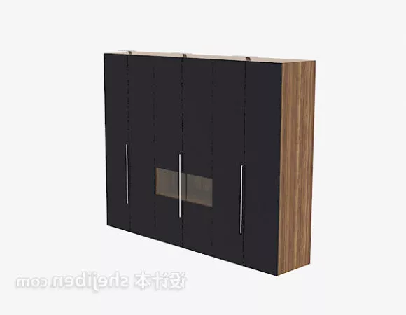 Black Tv Cabinet Minimalist Design 3d model Black Tv Cabinet Minimalist Design 3d model