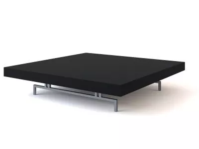 Minimalist Low Black Coffee Table 3d model Minimalist Low Black Coffee Table 3d model