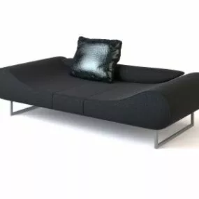 Minimalist Black Sofa Bed 3d model