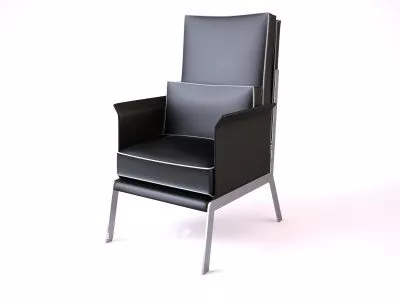 Armchair Leaf Shape 3d model