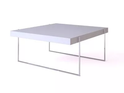 Square White Marble Coffee Table 3d model Square White Marble Coffee Table 3d model