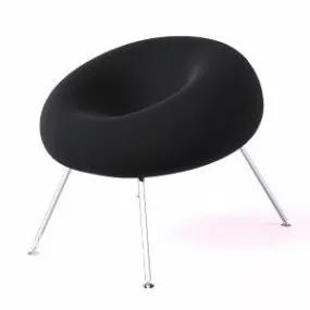 Round Bag Sofa Chair 3d model