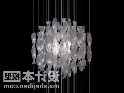 Decorative Glass Ceiling Lamp 3d model Decorative Glass Ceiling Lamp 3d model