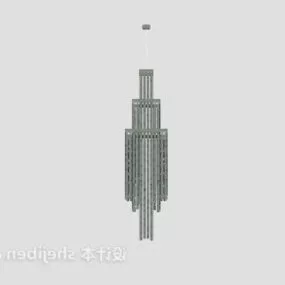 Cylinder Diamond Ceiling Lamp 3d model
