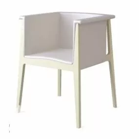 White Coffee Armchair 3d model