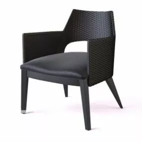Black Coffee Armchair 3d model