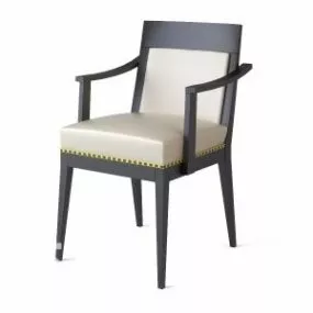 Antique European Restaurant Chair 3d model