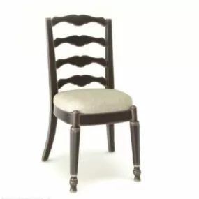 Country Style Restaurant Chair 3d model