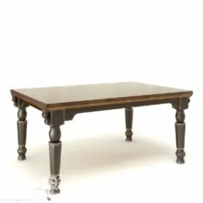 Coffee Table Antique Carving Leg 3d model