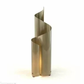 Modernism Twist Iron Lamp 3d model
