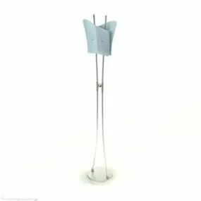 Blue Shade Floor Lamp 3d model