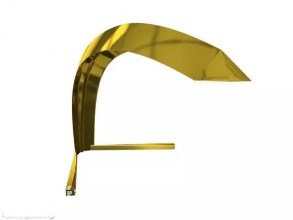 Modernism Curved Golden Lamp 3d model Modernism Curved Golden Lamp 3d model