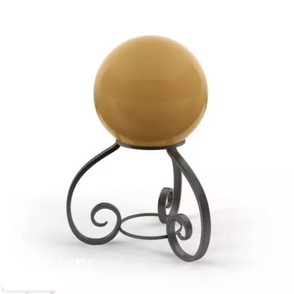 Sphere Lamp With Iron Stand 3d model Sphere Lamp With Iron Stand 3d model