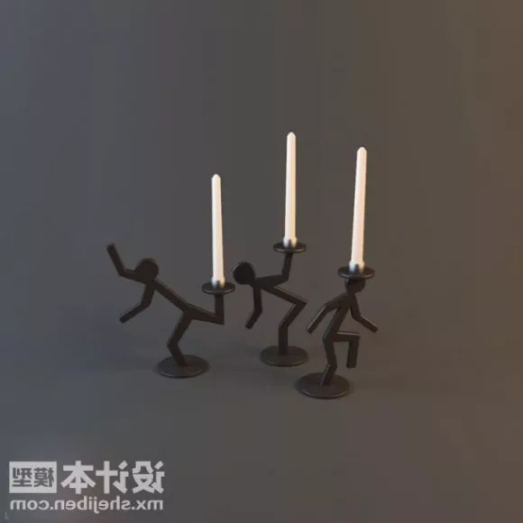 Candlestick Lamp Sculpture Stand 3d model Candlestick Lamp Sculpture Stand 3d model