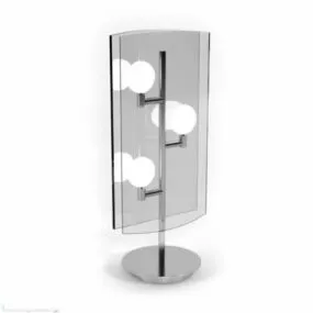 Glass Shade Table Lamp 3d model