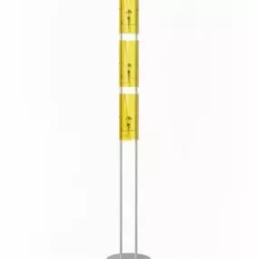 Cylinder Floor Lamp Yellow Shade 3d model