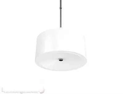 Pendant Lamp White Round Shade 3d model Pendant Lamp White Round Shade 3d model