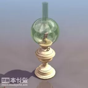 Vintage Oil Table Lamp 3d model