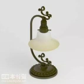 European Vintage Table Lamp V2 3d model