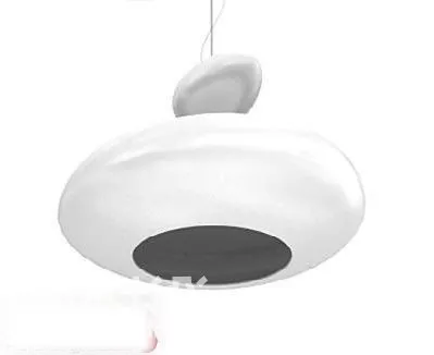 White Pendant Lamp 3d model White Pendant Lamp 3d model