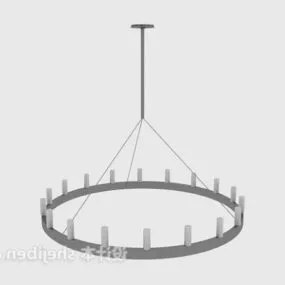 Pendant Lamp Wheel Shade 3d model