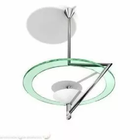 Pendant Lamp Modern Round Shade 3d model