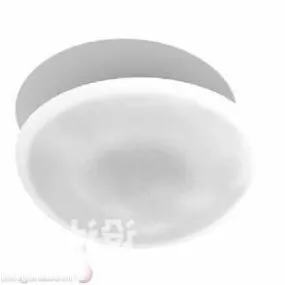 Round Glass Pendant Lamp 3d model