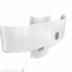Wall Lamp Curved Shade 3d model