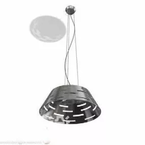 Pendant Lamp Steel Pattern Shade 3d model