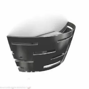 Steel Shade Wall Lamp 3d model