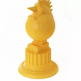 Table Lamp Bird Shaped 3d model