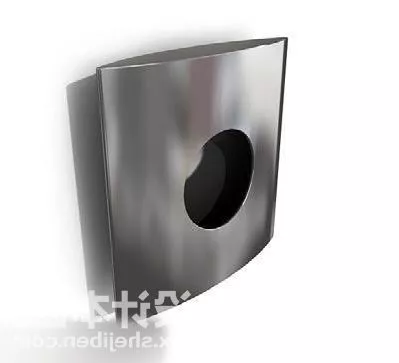 Wall Lamp Steel Shade 3d model Wall Lamp Steel Shade 3d model