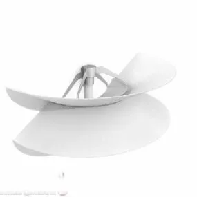 Home Wall Lamp White Shade V1 3d model