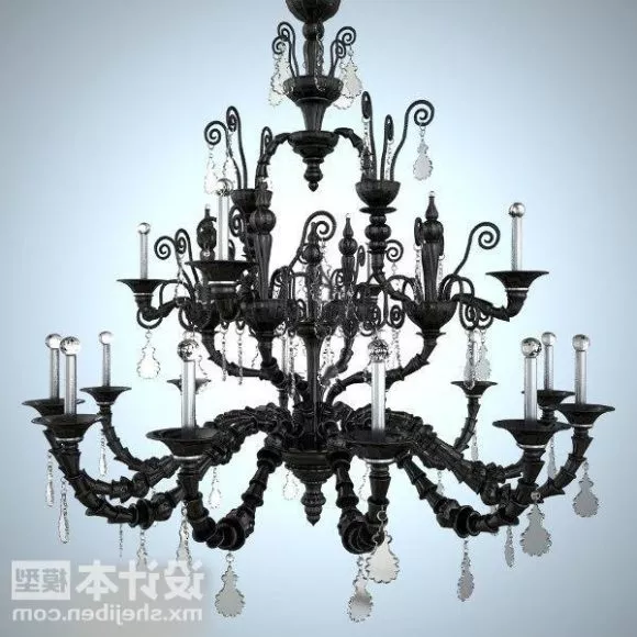 Luxury Classic Crystal Chandelier 3d model
