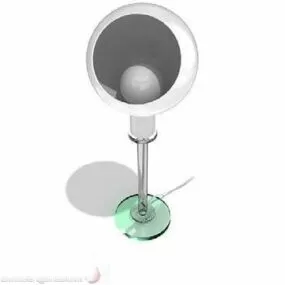 Table Lamp Round Shade 3d model