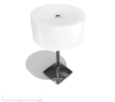 Table Lamp White Shade 3d model Table Lamp White Shade 3d model