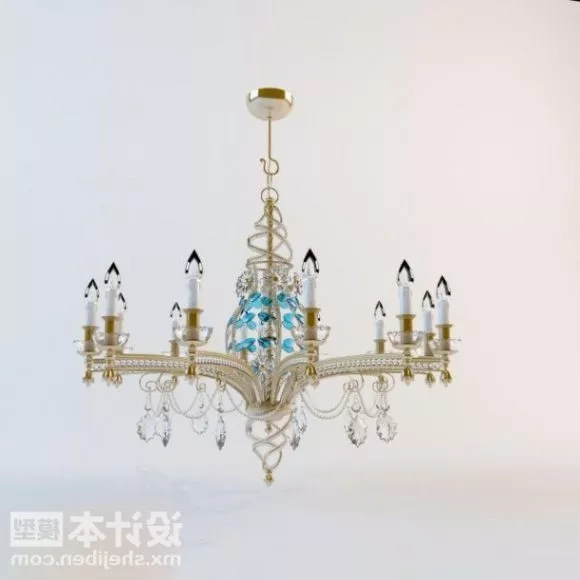 Burning Candle Light 3d model