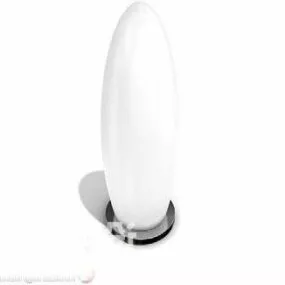 Table Lamp Long Bulb Shade 3d model
