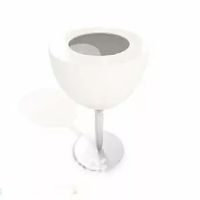 Glass Shade Table Lamp V1 3d model