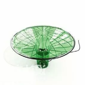 Green Glass Table Lamp 3d model