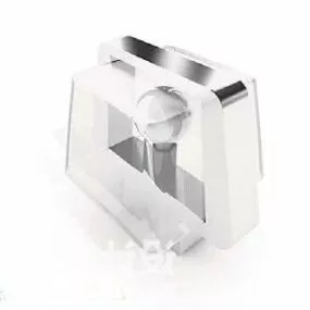 Table Lamp Modern Glass Shade 3d model
