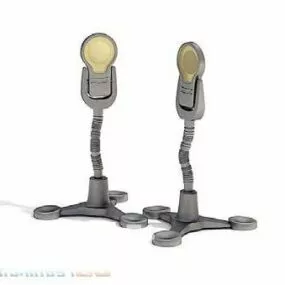 Twin Studio Lamp With Tripod Base 3d model