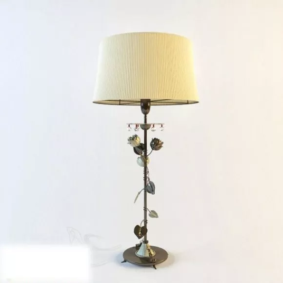 Antique Table Lamp Carved Base 3d model Antique Table Lamp Carved Base 3d model