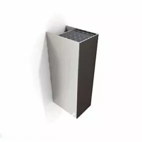 Minimalist Steel Wall Lamp 3d model