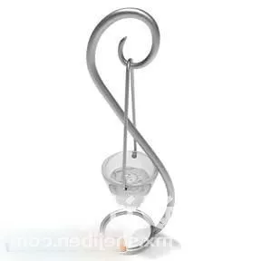 Table Lamp Curved Iron Stand 3d model Table Lamp Curved Iron Stand 3d model