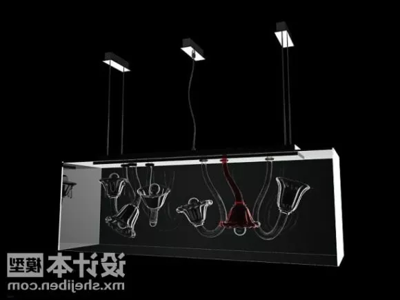Modern Wall Lamp Three Units 3d model Modern Wall Lamp Three Units 3d model